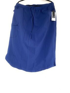Navy Scrub Uniform Skirt with Drawstring Waist and Pockets. XL